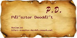 Pásztor Deodát névjegykártya